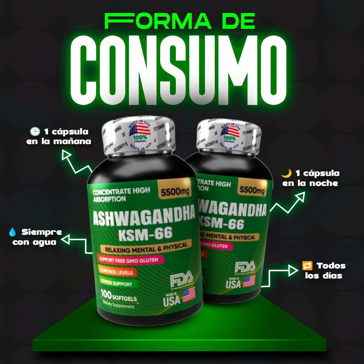 Ashwagandha KSM66 x 100 softgels