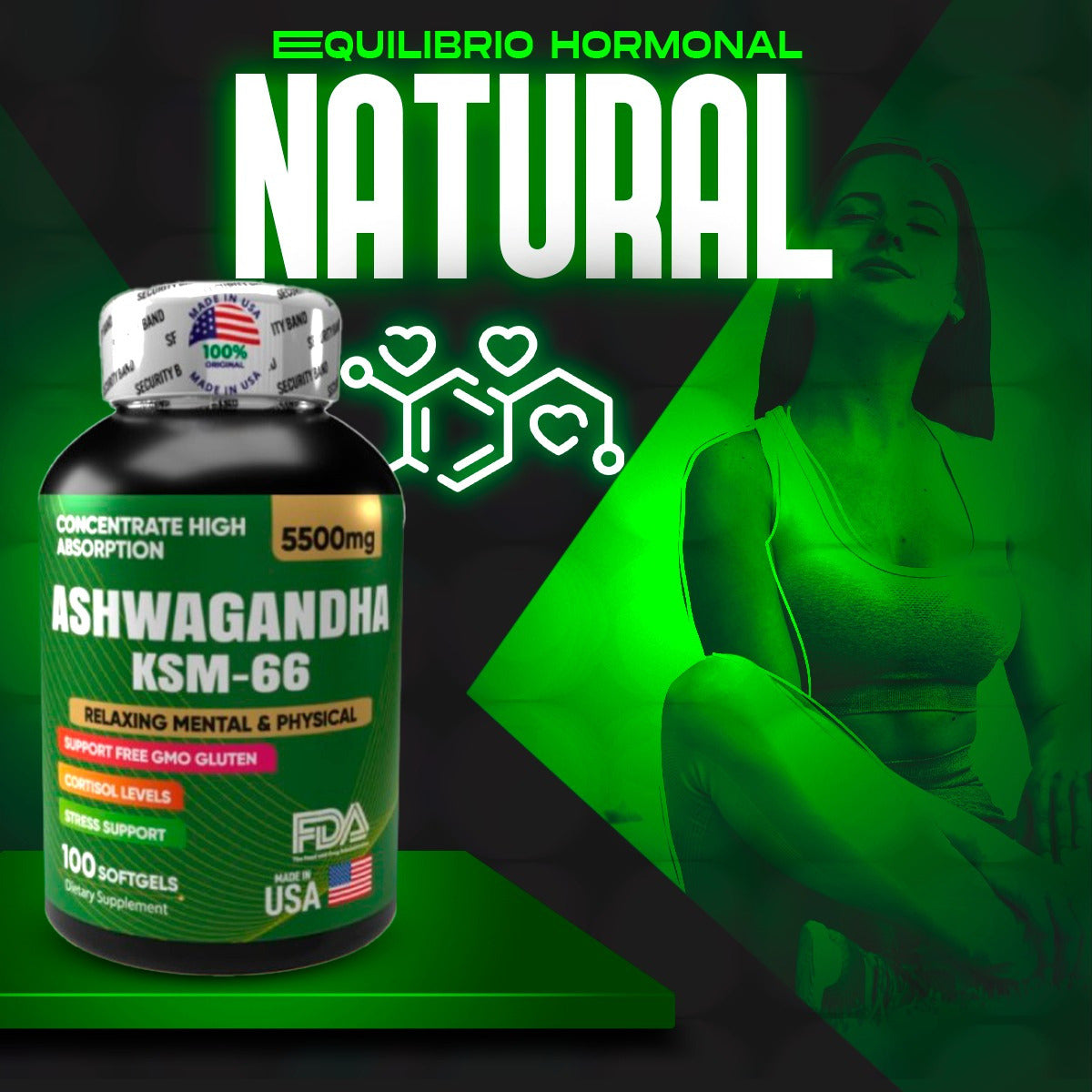 Ashwagandha KSM66 x 100 softgels