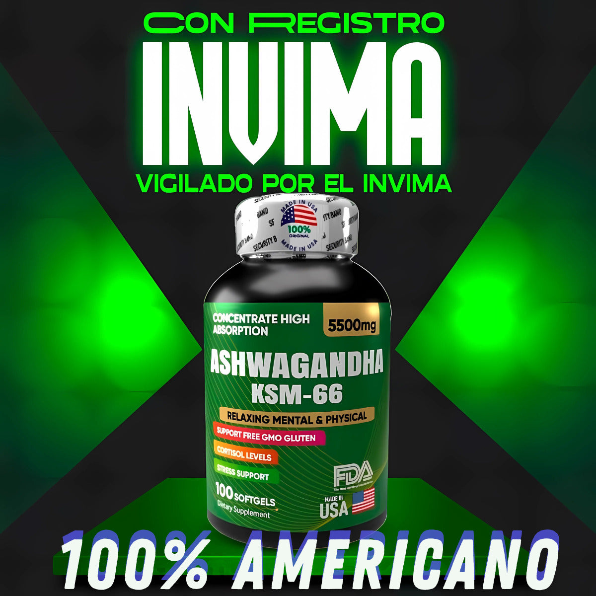 Ashwagandha KSM66 x 100 softgels
